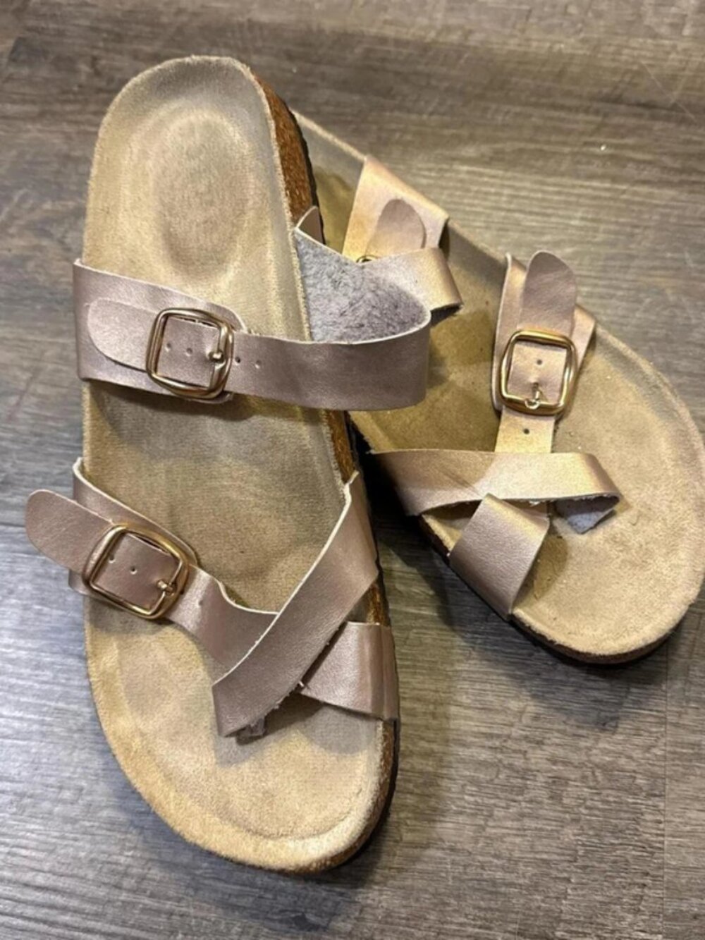 Women's Tan and Brown Sandal